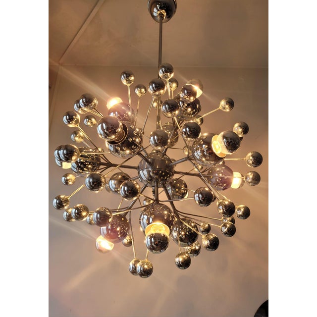 Vintage Space Age Twelve-Light Pendant Lamp, 1960s For Sale - Image 11 of 13