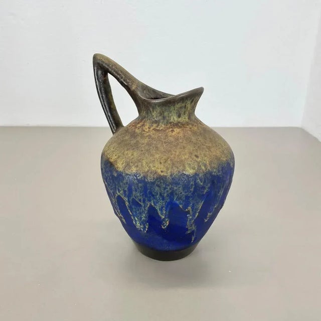 Fat Lava Glazed Vase from Es Keramik, WGP, Germany, 1970s For Sale - Image 6 of 18
