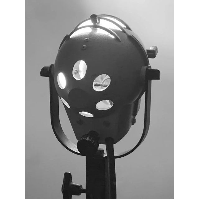 Industrial Tripod Floor Lamp with Spotlight, 1950s For Sale - Image 12 of 18