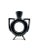 Black Organic Modern Black Ceramic Vase, Italy 1980s For Sale - Image 8 of 12