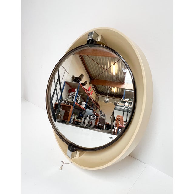 Round Illuminated A41 Design Mirror by Allibert, 1970s For Sale - Image 6 of 13