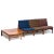 Moduline Lounge Chairs & Rosewood Coffee Table by Ole Gjerløv Knudsen & Torben Lind for France & Søn, 1960s, Set of 4 For Sale - Image 4 of 11