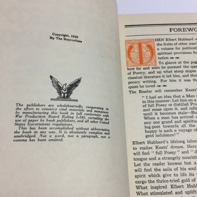 1923 Elbert Hubbard's Scrap Book For Sale In New York - Image 6 of 11