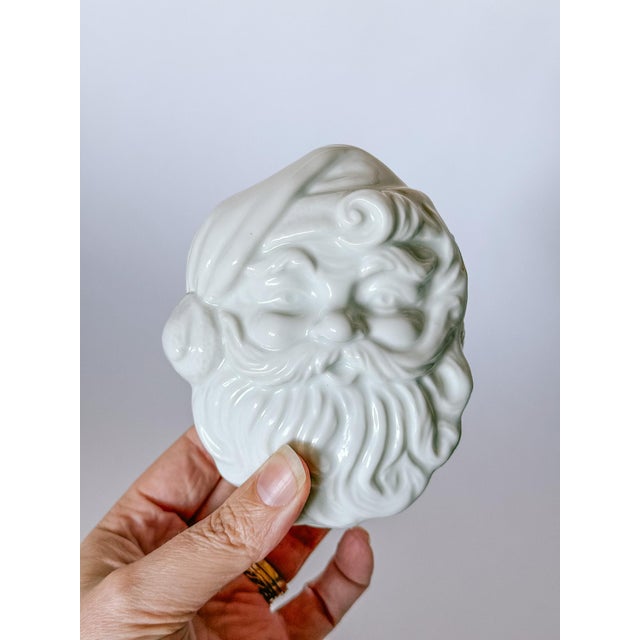Ceramic Vintage Porcelain Nesting Santa Boxes, Set of 2 For Sale - Image 7 of 7