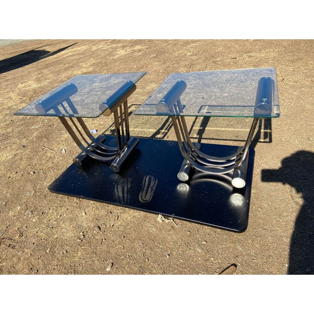 MCM Design Institute of America, Art Deco Side End Tables Set of Two Romeo Rega Unmarked For Sale - Image 16 of 16