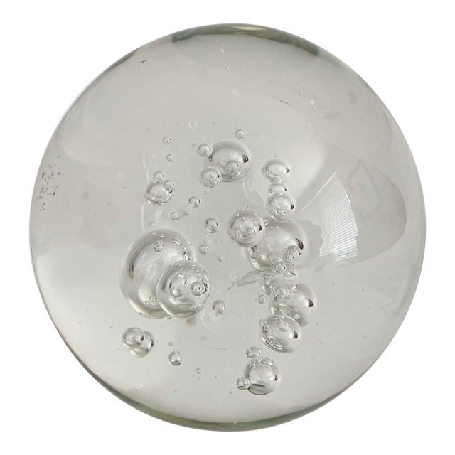 Glass Orb With Bubbles Chairish