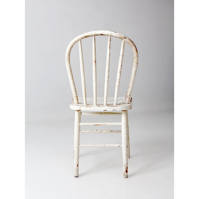 Vintage Painted Windsor Bow Back Chair For Sale - Image 14 of 17