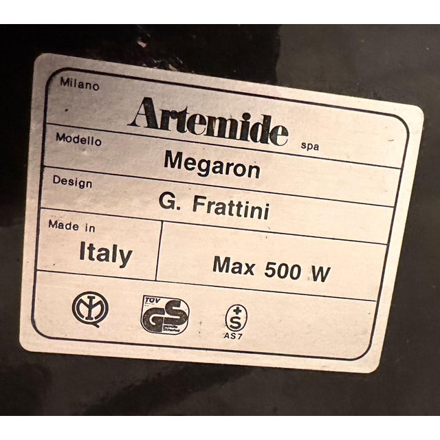 1970s Megaron Floor Lamp in Red by Gianfranco Frattini for Artemide, 1970s For Sale - Image 5 of 7