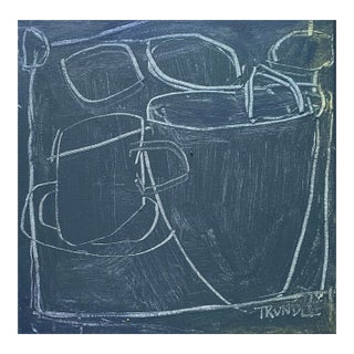 Sarah Trundle, Contemporary Abstract Still Life Painting, "That Will Do Just Fine" For Sale