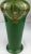 Intricately detailed pair of French Art Deco porcelain vases manufactured by Sarreguemines. These fine quality vases are...