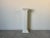 Postmodern Vintage White Pencil Reed Rattan Pedestal / Plant Stand For Sale - Image 3 of 12