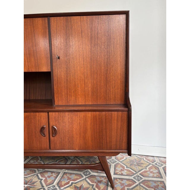 Mid-Century Modern Highboard by Louis Van Teeffelen for Webe, 1950s For Sale - Image 15 of 17
