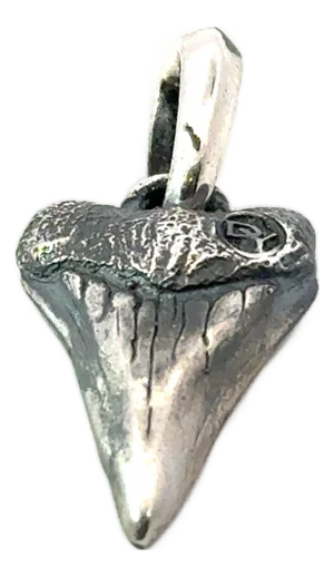 1990s David Yurman Sharktooth Amulet Sterling Silver Estate