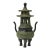 2020s Small Chinese Green Black Ancient Pagoda Tower Incense Holder Display For Sale - Image 5 of 5