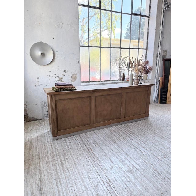 Brown Walnut Trade Counter, 1950s For Sale - Image 8 of 18