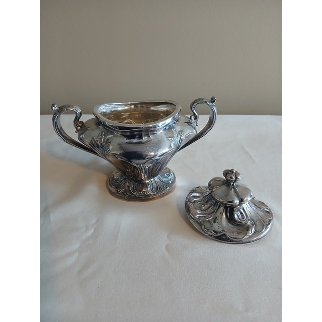 Early 20th Century Pairpoint Quadruple Plate Silver Service Set = 4 pcs For Sale - Image 14 of 14