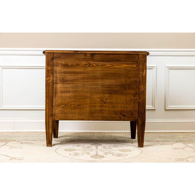 Mid-Century Modern Bohemian Solid Wood Nightstand For Sale - Image 3 of 10