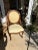 Rustic European 1970s Wooden Chair With Yellow Covered Cushions For Sale - Image 3 of 8