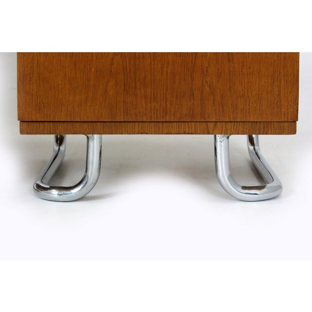 Wood Bauhaus Bedside Tables by Hynek Gottwald, 1930s, Set of 2 For Sale - Image 7 of 18