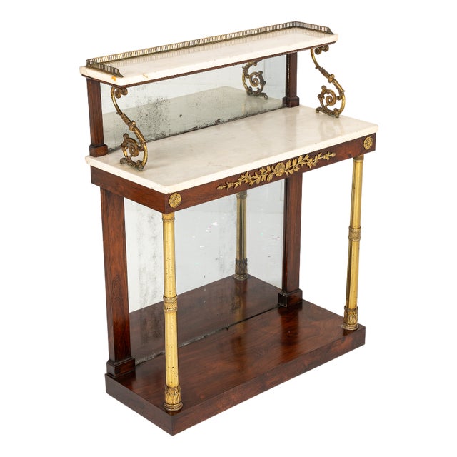 19th Century Regency Chiffonier with Marble Top For Sale