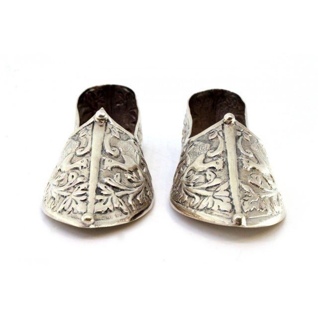 Arabic Slippers with Camels and Plant Reliefs, Set of 2 For Sale - Image 6 of 8
