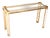 Vintage Italian Acrylic and Brass Console Table, 1970 For Sale