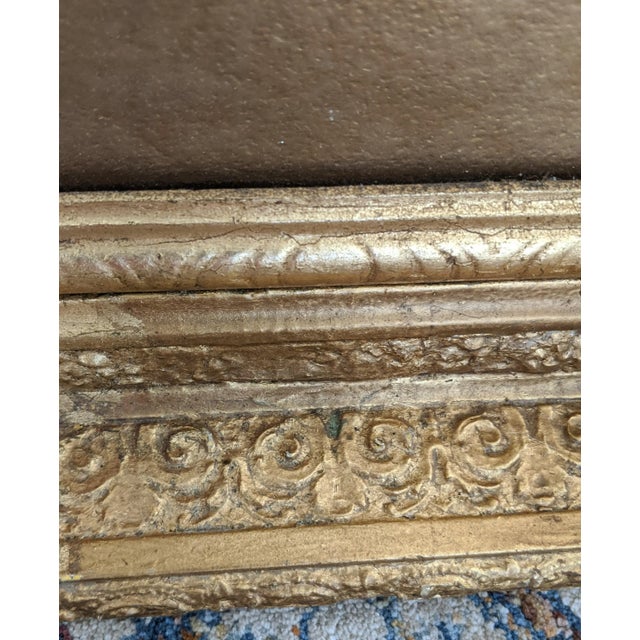 Vintage Spanish "Matador" by Sunol Alvar in Ornate Gilded Gold Wooden Frame For Sale - Image 9 of 12