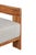 Paradiso Outdoor Solid Teak Wood Chair - Grey Fabric For Sale In Chicago - Image 6 of 9