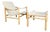Bror Boije for Dux “Junker” Safari Lounge Chair and Ottoman For Sale