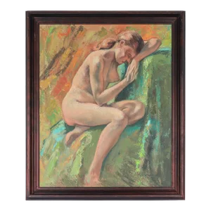 Resting Female Nude 1959 Oil