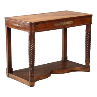 Walnut Console Table, Italy, Mid-19th Century For Sale