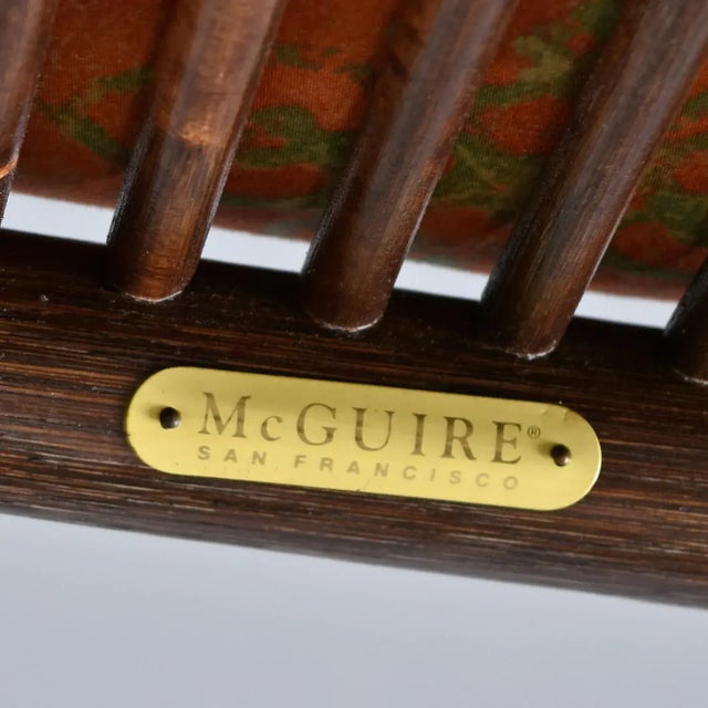 The McGuire "Balboa" chairs are a triumph in the world of Mid-Century furniture. The artistic expression of elements and...
