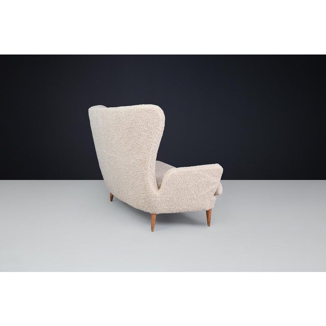 Cream Mid-Century Modern Sofa by Emilio Sala & Giorgio Madini, 1950s For Sale - Image 8 of 10