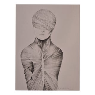 Rafal Kolinski, Faces, Portrait, 2026, Ink Drawing on Paper For Sale
