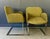 1980s Pair of Flat Bar Chairs in the Style of Milo Baughman in a Checkerboard Velvet For Sale In Philadelphia - Image 6 of 7