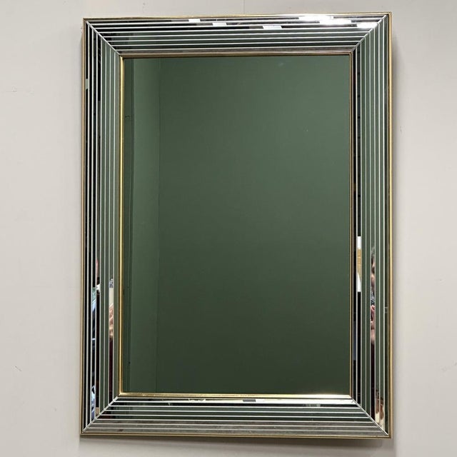 Disco Mirror with Layered Bevelled Frame from Deknudt, 1980s For Sale - Image 10 of 10