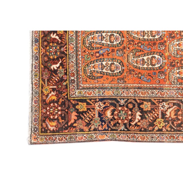 Antique Farahan Sarouk 4'4'' x 6'5'' For Sale - Image 10 of 12