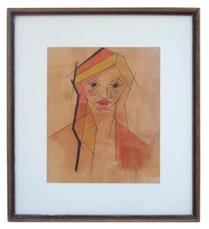 Framed Cubist Portrait