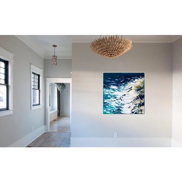 2020s "Rocky Coast" Contemporary Seascape Acrylic Painting For Sale - Image 5 of 9