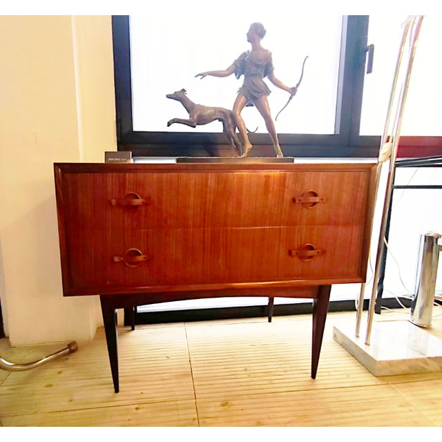 Mid-Century Modern Vintage Palisandro Drawer Unit, 1950s For Sale - Image 3 of 10