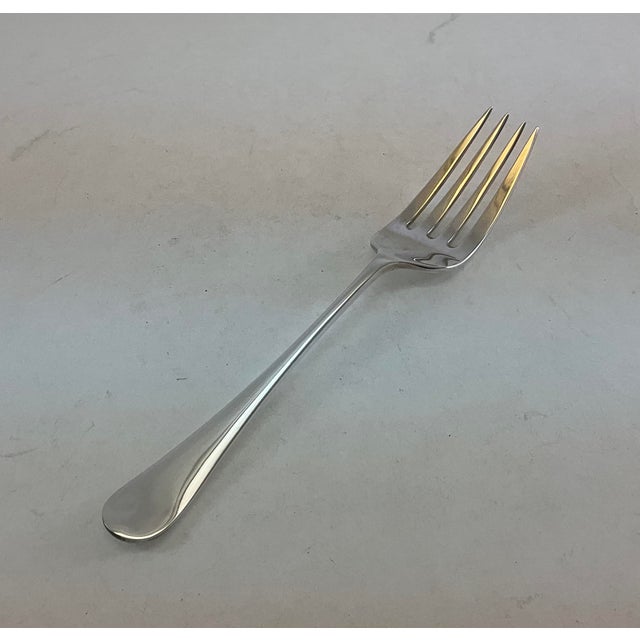 Traditional 1980s Silver Serving Fork, Rattail For Sale - Image 3 of 11