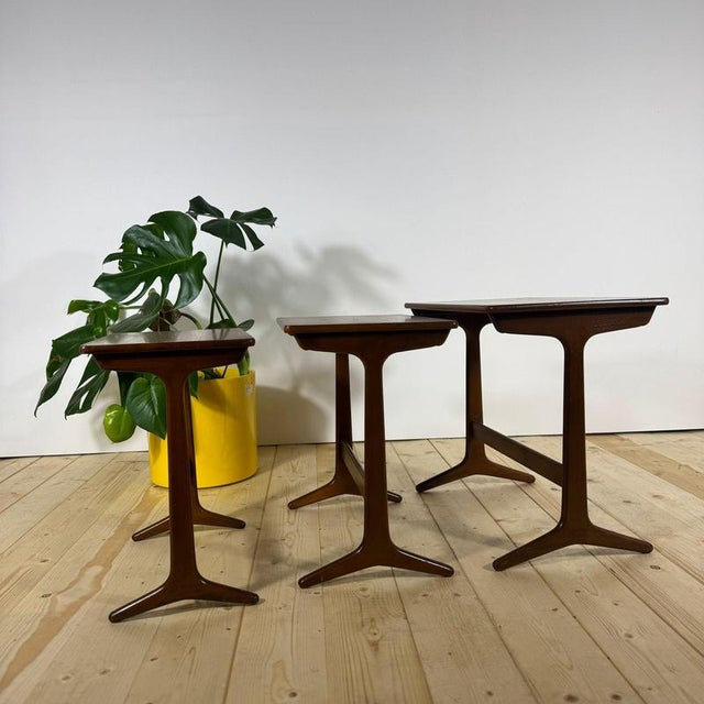 Set of 3 Teak Nesting Tables – Danish Design from the 1960s