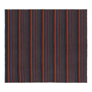 Vintage Bidjar Persian Jajim Kilim With Multicolor Stripes, From Rug & Kilim For Sale