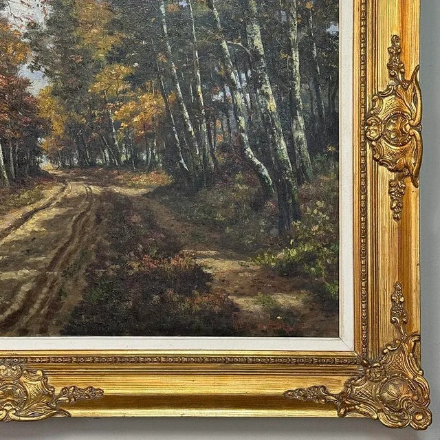 Antique Framed Oil Painting on Canvas by Jan Van Genesen (1887-1945) For Sale - Image 12 of 15
