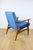 1970s Lis Lounge Chair with Blue Sky Upholstery by Henryk Lis, 1970s For Sale - Image 5 of 11
