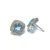 This is part of Chairish’s Fine Jewelry assortment. Blue Topaz - 6 carat White Topaz - 1.40 carat The earrings from the...