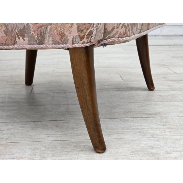 Danish Armchair in Jacquard Fabric, 1960s For Sale - Image 6 of 18