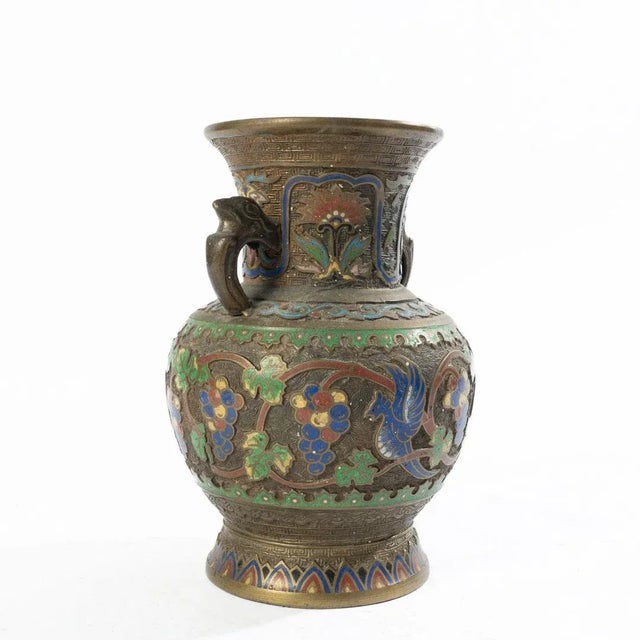 Early 20th Century Champleve Vase For Sale - Image 4 of 10