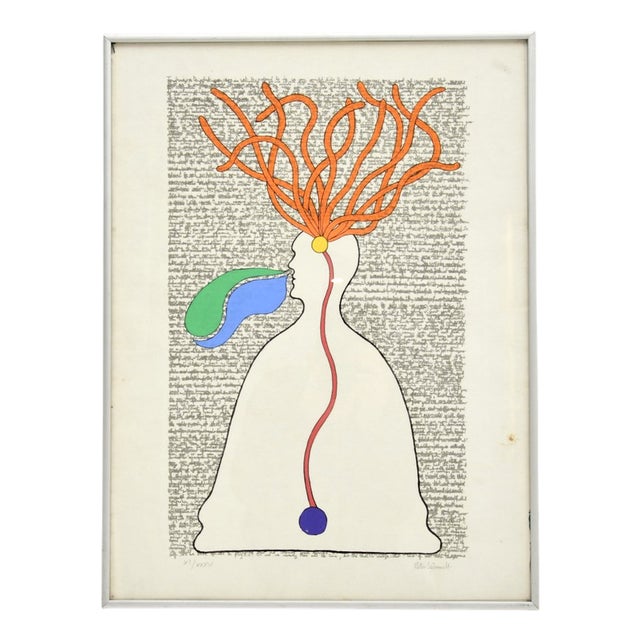 Peter Schmidt, Flowing in the Right Direction, 1971, Lithograph, Framed For Sale