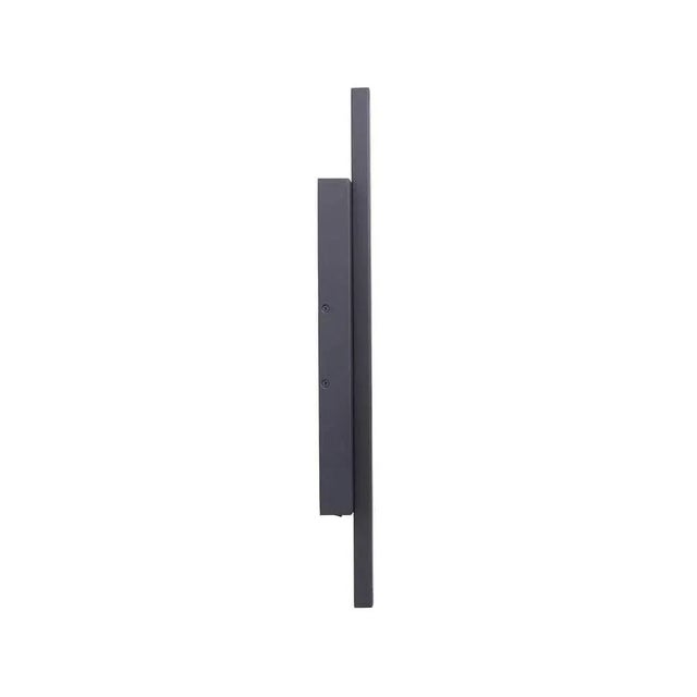 Line wall lamp by Kristina Dam Studio. Materials: Black steel. LED lights. Dimensions: 6 x 5.5 x H 56cm. The Modernist...